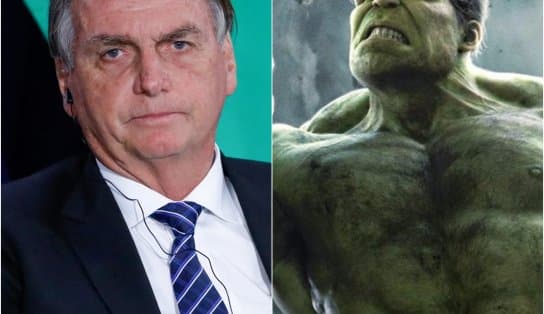 Imagem de Em rede social, Bolsonaro reage a crítica do ator que interpreta Hulk e se compara ao Capitão América; saiba mais 