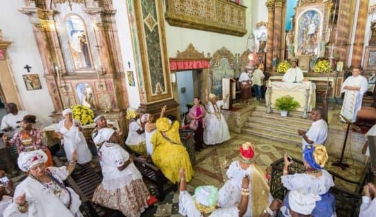 Imagem de Missa para os três santos de junho é celebrada na Igreja do Rosário dos Pretos; festas também animam Centro Histórico