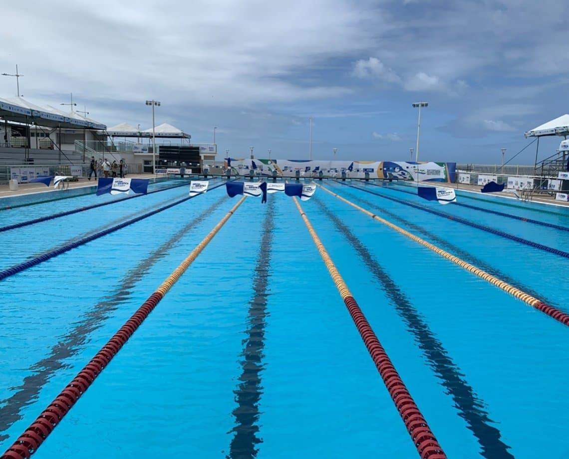 Testes confirmam qualidade da água da piscina da Arena Aquática Salvador; Surto pode ter sido causado por virose 