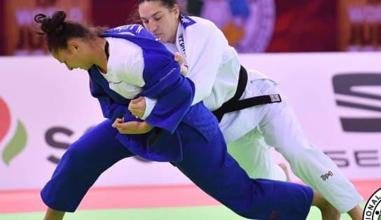 Imagem de Ippon relâmpago dá bronze a Mayra Aguiar no Grand Slam de Budapeste