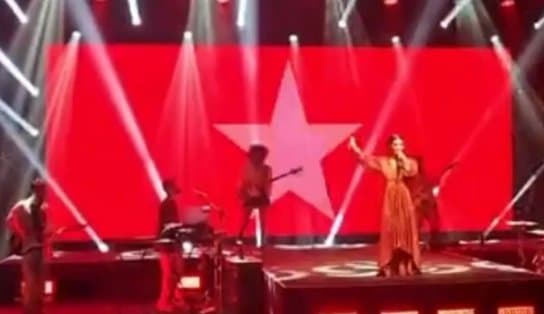 Imagem de VÍDEO: Manu Gavassi dá indireta de apoio à Lula durante show; "claro posicionamento político"