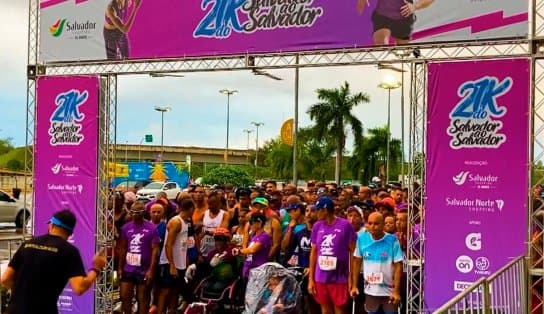 Imagem de Meia Maratona do Salvador ao Salvador: atletas acordam cedo e encaram chuva em corrida que fez história