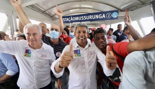 Imagem de Jerônimo chega de metrô à convenção do PT e fala de vitória garantida no 1º turno: “Vamos ganhar jogando no campo”