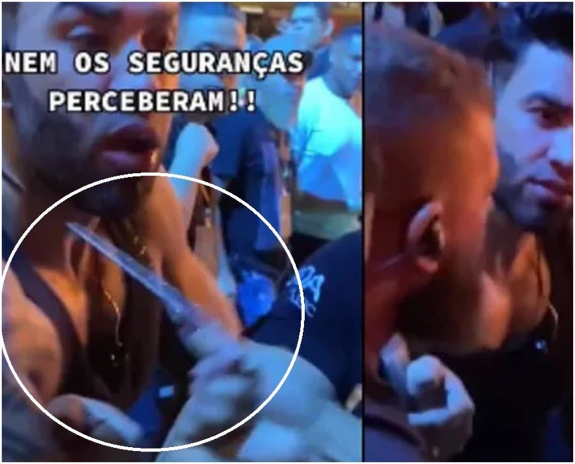 Perdeu, perdeu: Gusttavo Lima tem corrente roubada por fã ao descer do palco durante show; assista 