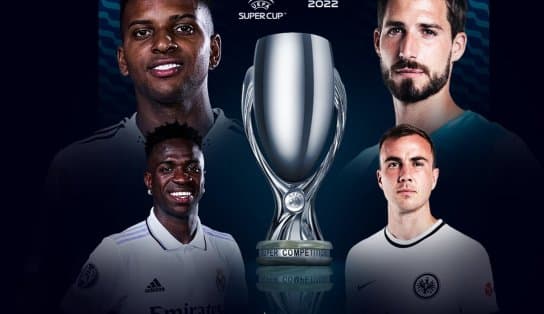 Imagem de Buscando bater recorde de títulos da Supercopa, Real Madrid enfrenta o Eintracht Frankfurt com transmissão do SBT