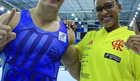 Imagem de Rebeca Andrade e Caio Souza brilham no Brasileiro de Ginástica em Lauro de Freitas