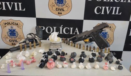 Imagem de Dupla é detida com armas e pó em Santo Antônio de Jesus