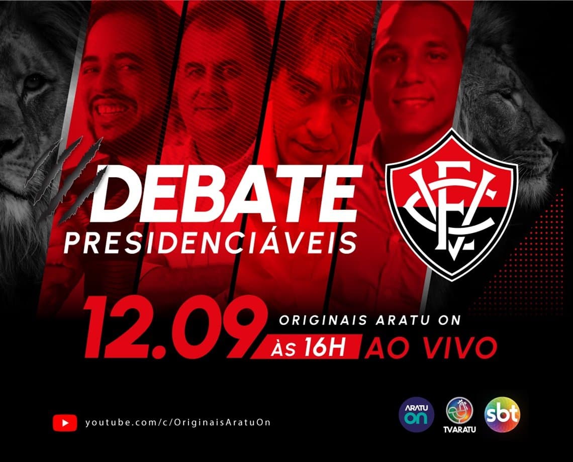 Candidatos à Presidência do Vitória participam de debate no Aratu On; veja perfil de cada um  