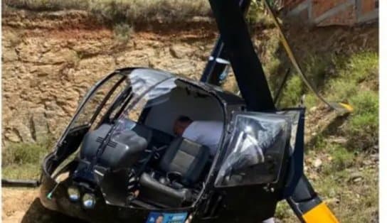 Imagem de Deputado Jonga Bacelar e candidato à AL-BA Marcinho Oliveira sofrem acidente de helicóptero, mas passam bem