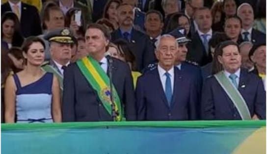 Imagem de Palanque em Brasília: presidentes do STF, do Senado e da Câmara não compareceram, apesar do convite do governo