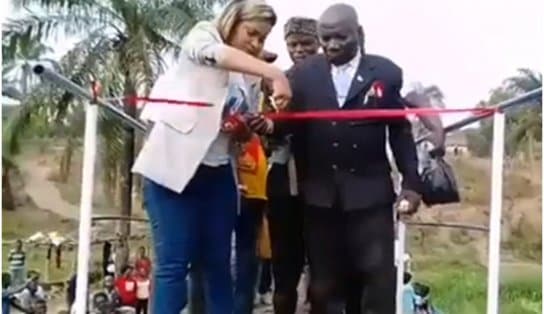 Imagem de Susto! Ponte cai durante cerimônia de inauguração na República Democrática do Congo; veja vídeo 