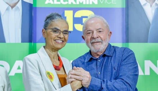 Imagem de Marina Silva manifesta apoio a Lula: "em nome daquilo que está acima de nós"; veja vídeo