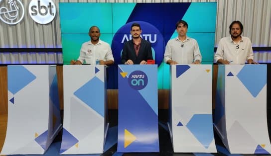 Imagem de Em debate no Aratu On, candidatos à presidência do Vitória apresentam propostas e criticam ausência de Fábio Mota