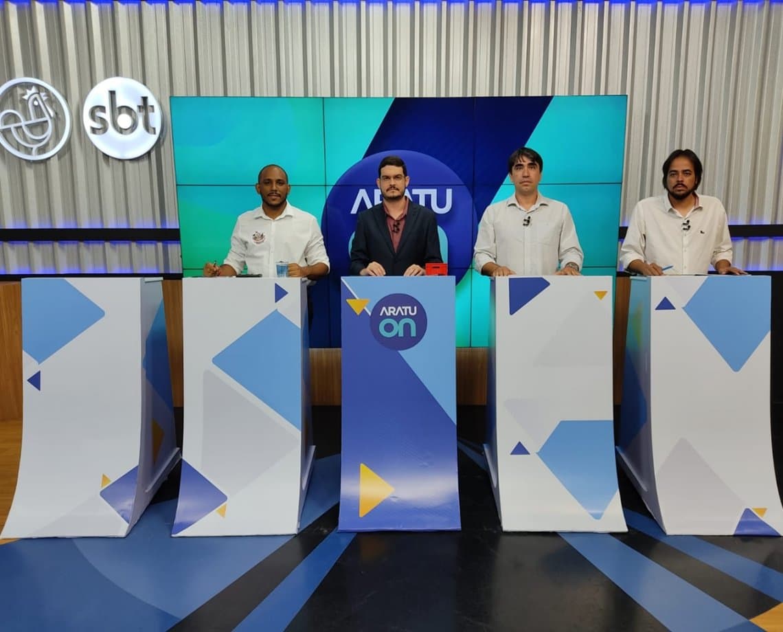 Em debate no Aratu On, candidatos à presidência do Vitória apresentam propostas e criticam ausência de Fábio Mota