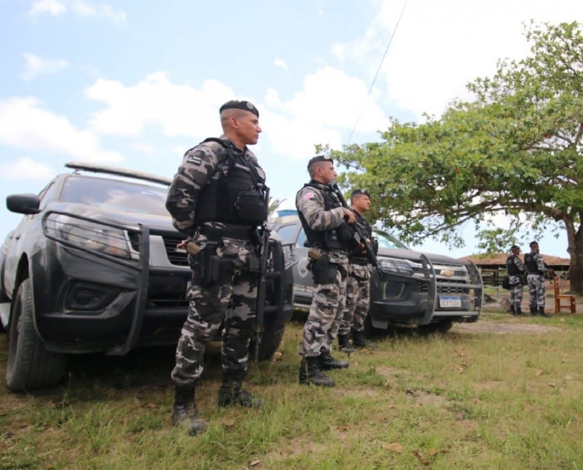 Batalhão de Choque reforça segurança em região de conflito entre indígenas e fazendeiros na Bahia