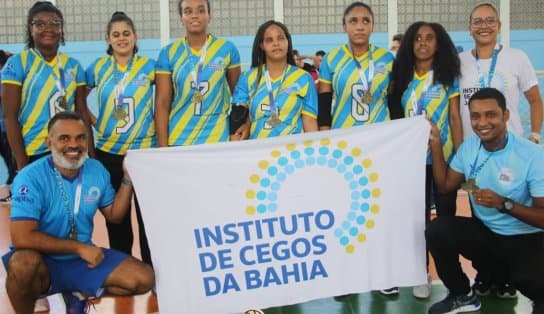 Imagem de Com atleta da seleção Brasileira, time feminino do Instituto de Cegos da Bahia disputa campeonato em São Paulo