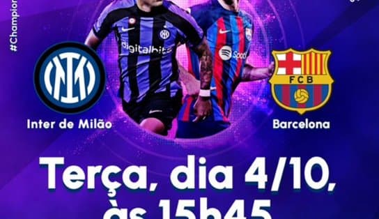 Imagem de Barcelona e Inter de Milão se enfrentam com transmissão da SBT na terça-feira