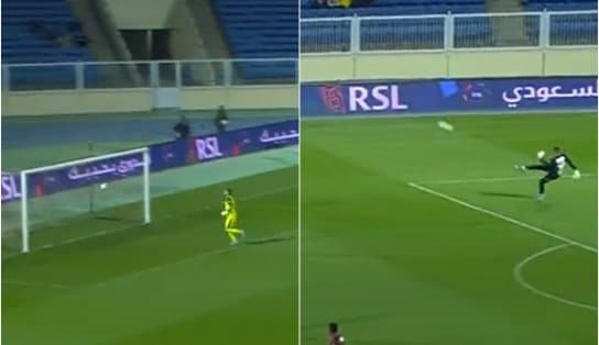 Imagem de Vale 2? Da própria área, goleiro acerta chute e marca gol improvável; veja vídeo