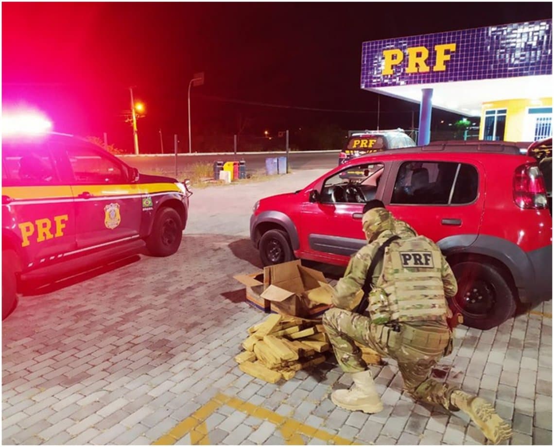 Motorista por aplicativo é preso em Paulo Afonso transportando 51 Kg de maconha