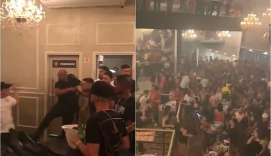 Imagem de Vídeo: Festa em boate acaba virando “quebra-pau” generalizado