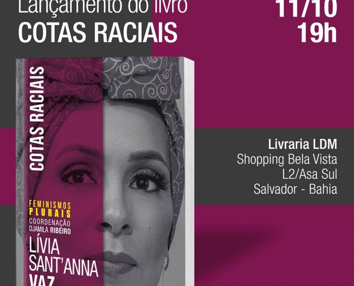 Promotora Lívia Sant’Anna Vaz apresenta livro sobre cotas raciais no Brasil, com lançamento presencial nesta terça-feira 