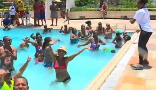 Imagem de O Dia do Comerciário no SESC Piatã: piscina lotada e criançada aproveitando; veja detalhes  