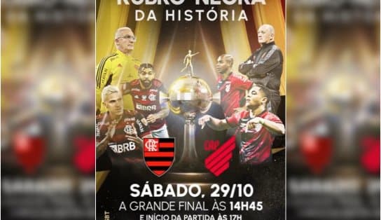 Imagem de Flamengo x Athletico Paranaense: TV Aratu transmite final da Libertadores  