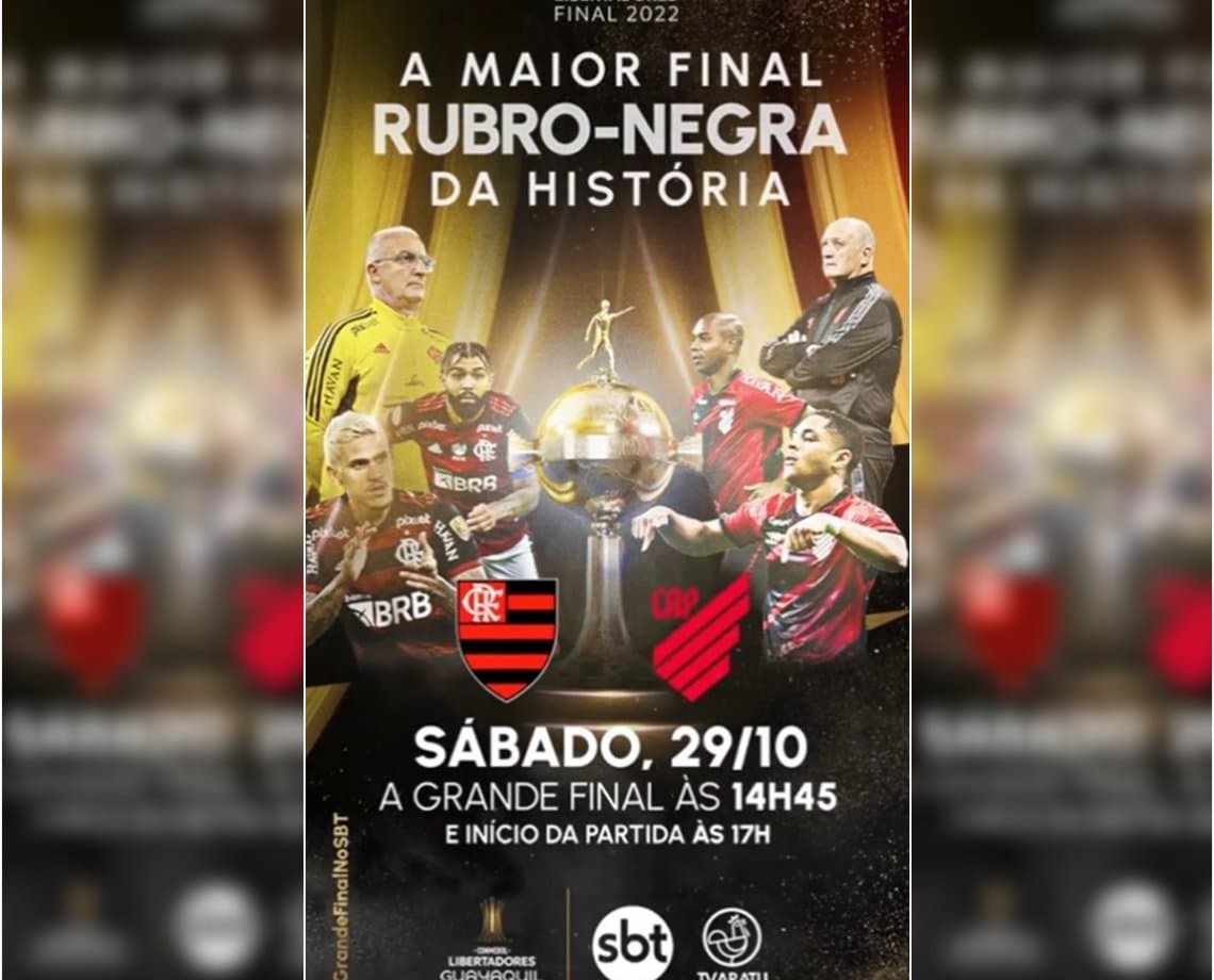 Flamengo x Athletico Paranaense: TV Aratu transmite final da Libertadores  