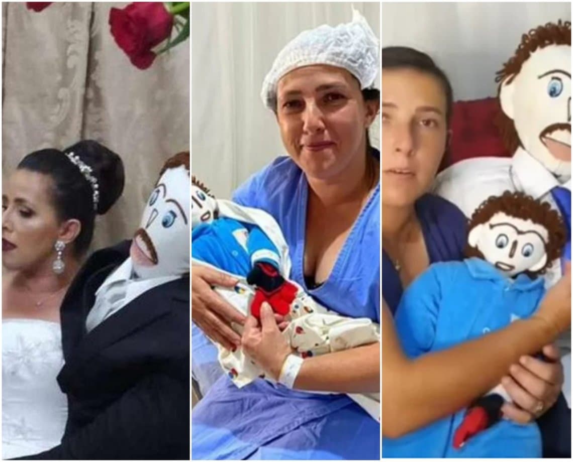 Conheça a história da mulher que se casou com boneco, teve um "filho" e agora diz ter sido traída 